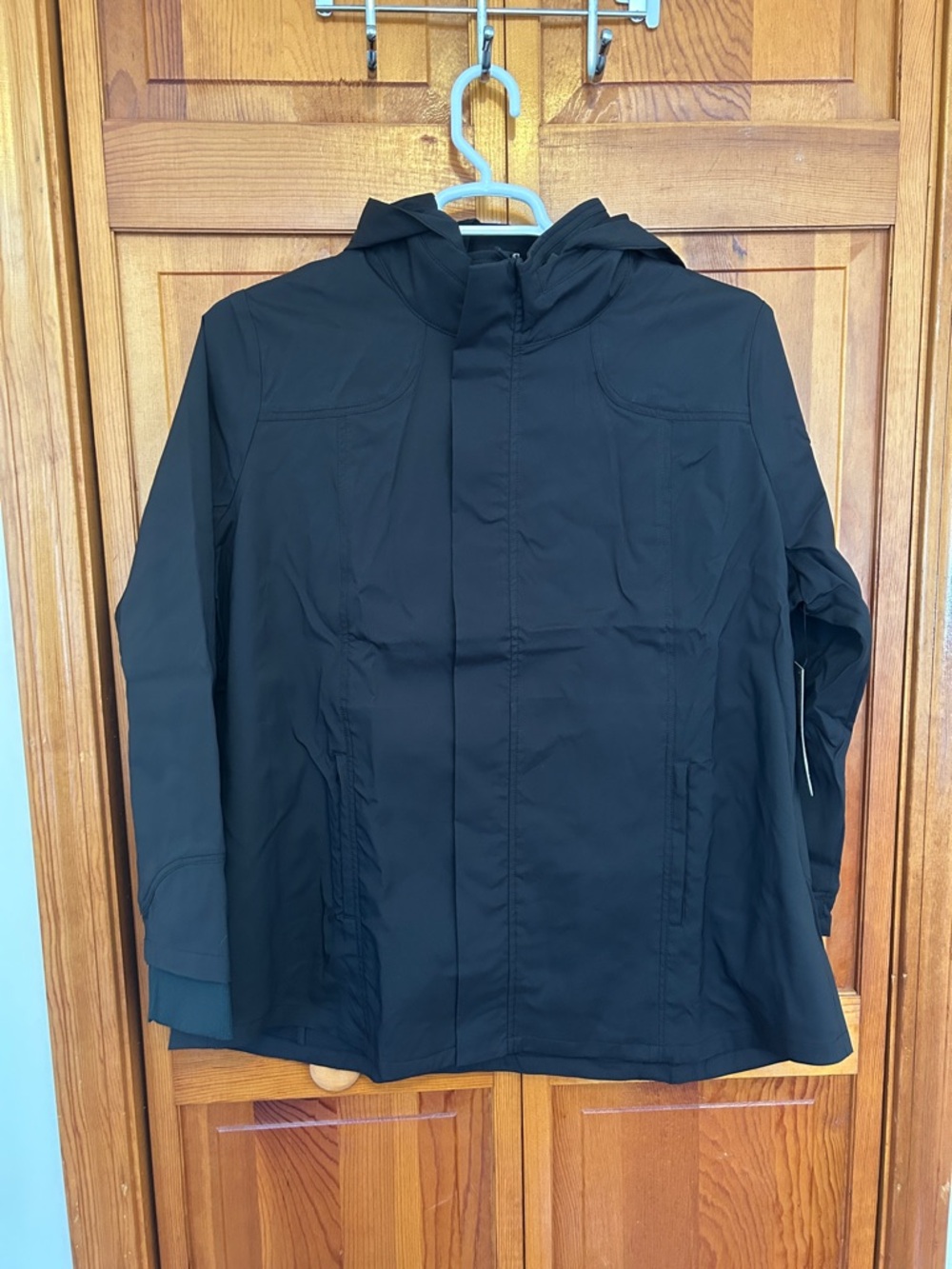 Phoenix Black Sierra Run Jacket Plus 2X NWT Zip‑Off Hood Water‑Resistant